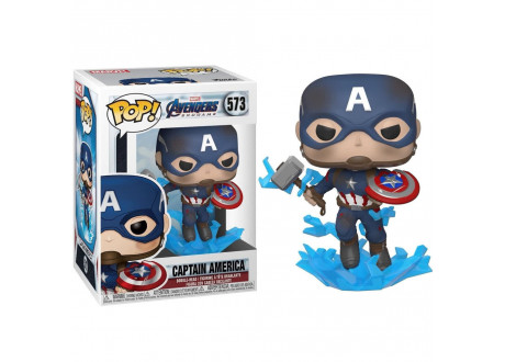 Фигурка Funko Pop! Marvel: Avengers Endgame - Captain America With Broken Shield & Mjolnir (573)