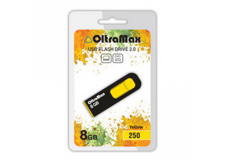 USB  8GB  OltraMax  250  жёлтый