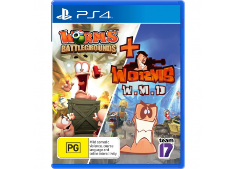 Worms Battlegrounds + Worms W.M.D [PS4, английская версия/русские субтитры]
