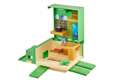 Игровой набор Minecraft - Transforming Turtle Hideout Playset, 25 cm