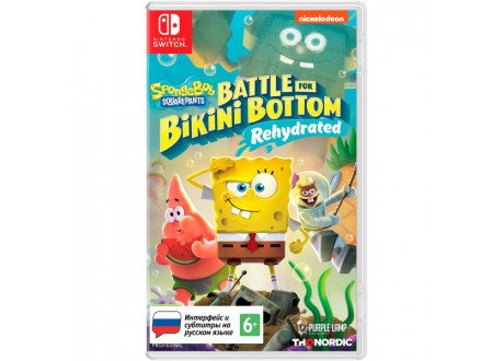 SpongeBob SquarePants: Battle for Bikini Bottom - Rehydrated [Nintendo Switch, русская версия]