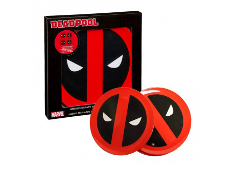 Набор меламиновых тарелок Marvel - Deadpool Melamine Plate 4-Pack