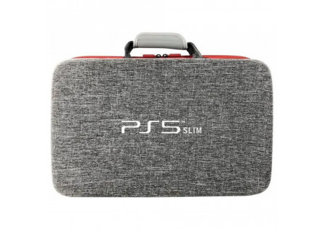 Сумка для консоли и геймпадов PS5 Slim Gray