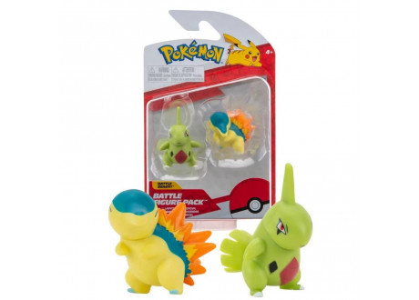 Набор фигурок Pokemon: Battle Figure 2-Pack - Larvitar and Cyndaquil, Series 10