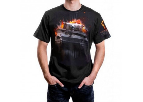 Футболка T-Shirt World of Tanks - 10th Anniversary Tiger, Black Size M