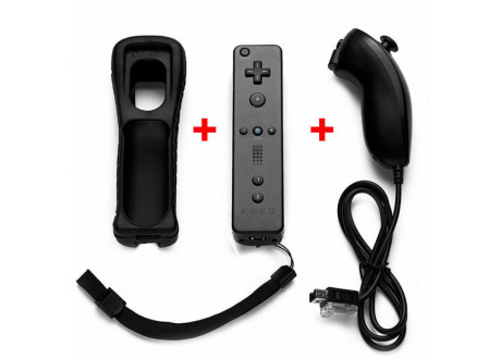 Джойстик Wii Remote Plus+Wii Nunchuk Black