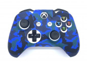 Чехол защитный Xbox One Silicone Case for Controller Camouflage Blue