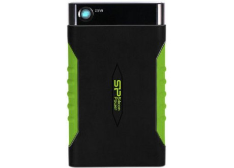 Внешний HDD  Siliсon Power  2 TB  A15 Armor, чёрный/зелёный, 2.5", USB 3.0
