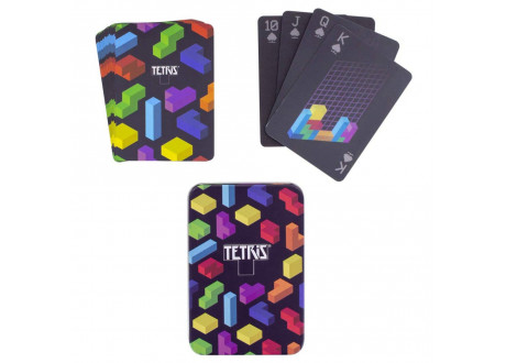 Игральные карты в металлическом кейсе Playing Cards in Metal Case - Tetris with Lenticular Effect