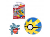 Фигурка и покебол Pokemon - Clip'N Go - Gible & Quick Ball