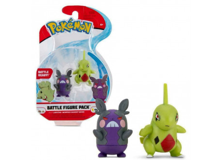 Набор фигурок Pokemon: Battle Figure 2-Pack - Larvitar and Morpeko (Hangry Mode), Wave 7