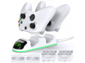 Зарядная станция Xbox Series S/X - Xbox One Charging Dock + 2 АКБ 1300 mAh White IV-X131W OIVO