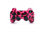 Джойстик PS3 Dual Shock молнии красные