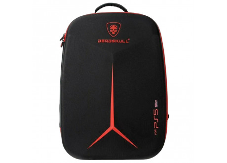 Рюкзак для консоли и геймпадов PS5 Slim DeadSkull Black-Red
