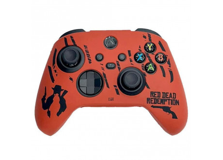 Чехол защитный Xbox Series S/X - Xbox One Silicone Case for Controller Red Dead Redemption (red)