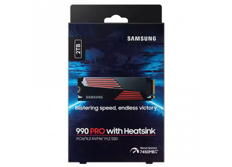 Внутренний SSD накопитель Samsung 990 Pro M.2 NVMe 2Tb with heatsink