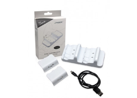 Зарядная станция XB One S Dual Charging Dock+2 шт АКБ 500 mAh White TYX-532S