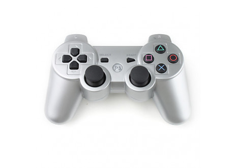 Джойстик PS3 Dual Shock серебро