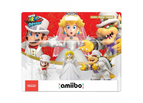 Mario, Peach, Bowser - Wedding 3-Pack (Super Mario коллекция) [Nintendo Amiibo Character]