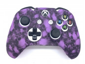 Чехол защитный Xbox One Silicone Case for Controller Черепа Purple