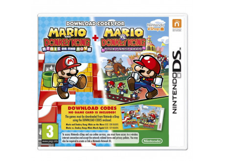 Mario and Donkey Kong + Mario vs. Donkey Kong (Code in a Box) [3DS, английская версия]