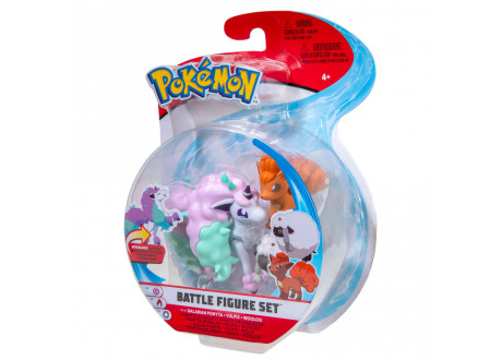 Набор фигурок Pokemon: Battle Figure 3-Pack - Woloo, Vulpix, Galarian Ponyta