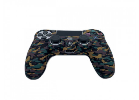 Чехол защитный PS 4 Silicon Case for Controller Camouflage Black-blue-brown-yellow\38