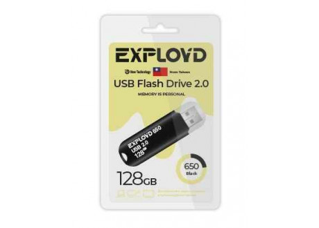 USB  128GB  Exployd  650  чёрный