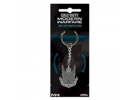 Брелок металлический Call of Duty: Modern Warfare - West Faction Metal Keychain