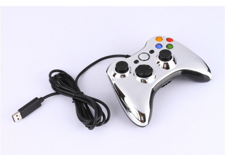 Джойстик X-BOX 360 Wired Controller Chrome Silver