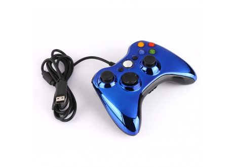 Джойстик X-BOX 360 Wired Controller Chrome Blue