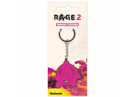 Брелок металлический Rage 2 - Anarchy Metal Keychain