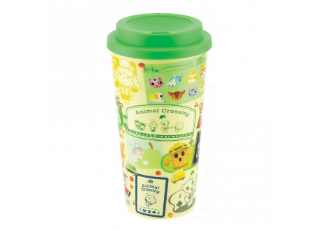 Кружка пластиковая с крышкой Animal Crossing - Characters Plastic Travel Mug, 450ml