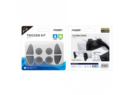 Насадки PS5/PS4 Trigger Kit 8 in 1 BlackTP5-0513 Dobe