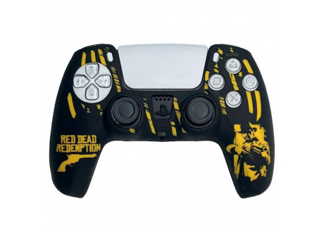 Чехол защитный PS5 Silicone Case for Controller Red Dead Redemption (black-yellow)