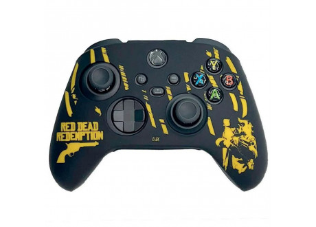 Чехол защитный Xbox Series S/X - Xbox One Silicone Case for Controller RDR (black-yellow)