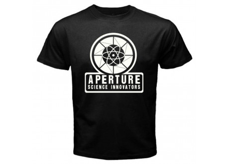Футболка T-Shirt Portal 2 - Aperture Classic, Black Ringer Size S