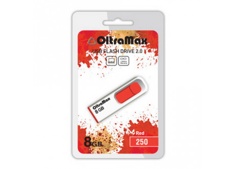 USB  8GB  OltraMax  250  красный