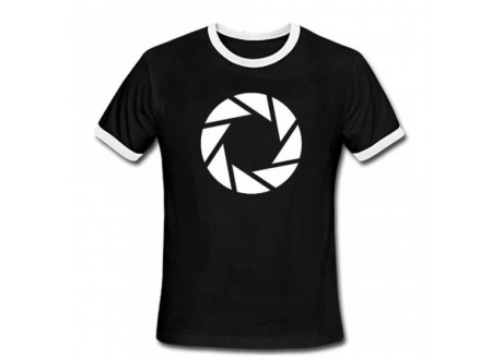 Футболка T-Shirt Portal 2 - Aperture Symbol, Black Size S