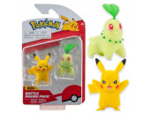 Набор фигурок Pokemon: Battle Figure 2-Pack - Pikachu and Chikorita, Series 10