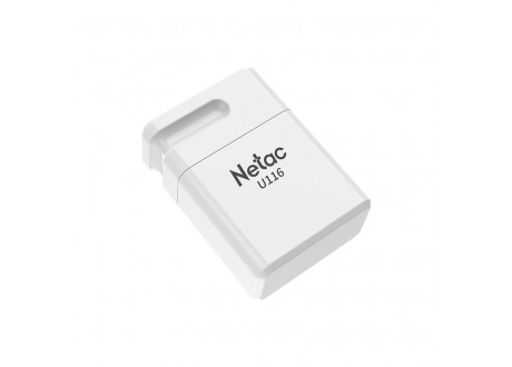 USB 3.0  32GB  Netac  U116 mini  белый (130 MB/s)