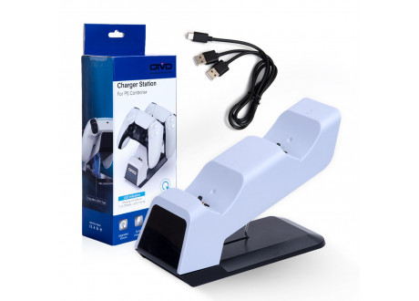 Зарядная станция PS-5 Dual Charging Dock for Controllers + usb IV-P5233 OIVO