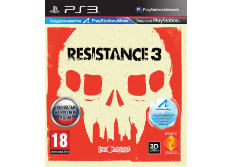 Resistance 3 (с поддержкой PS Move, 3D) [PS3, русская версия]