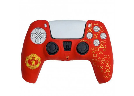 Чехол защитный PS5 Silicone Case for Controller FC Manchester United