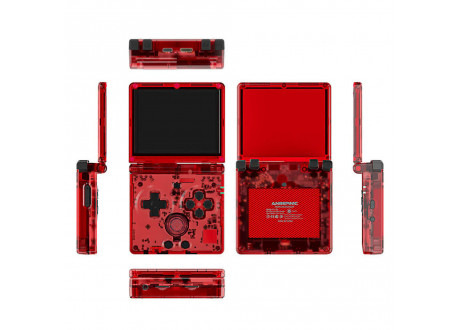 Портативная игровая приставка Anbernic RG35XXSP Transparent Red