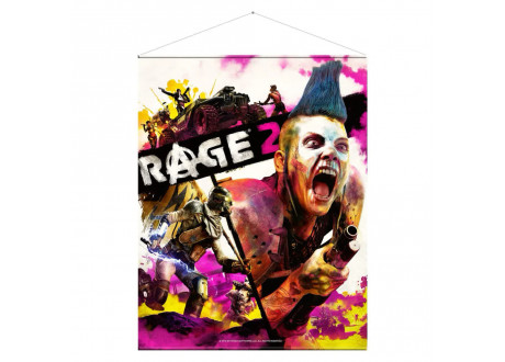 Настенный свиток Wallscroll Rage 2 - Key Art, 100x77cm